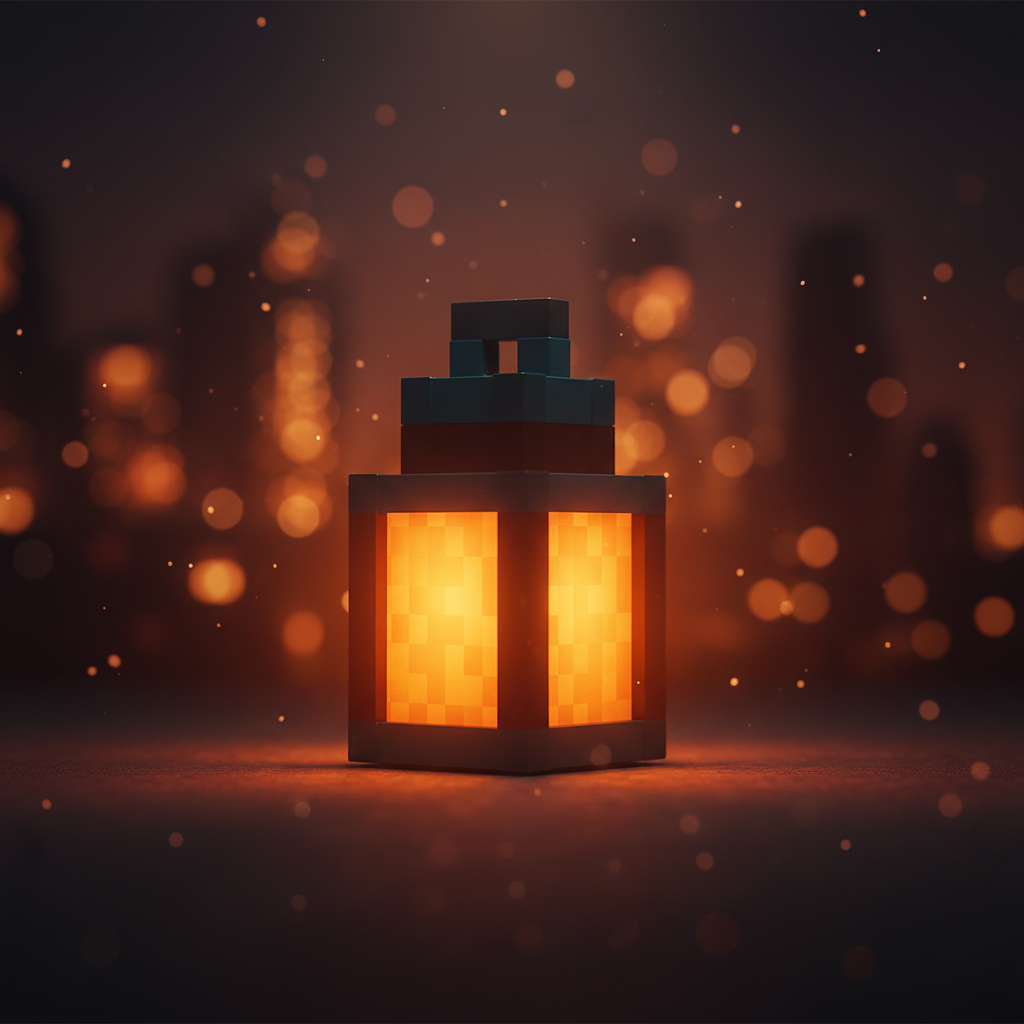 Pixelowa Lampka - fajne tło